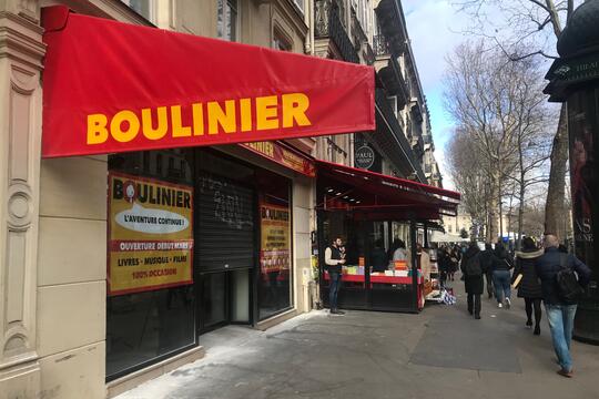 Boulinier ouvre une nouvelle librairie au 18 boulevard Saint Michel à Paris