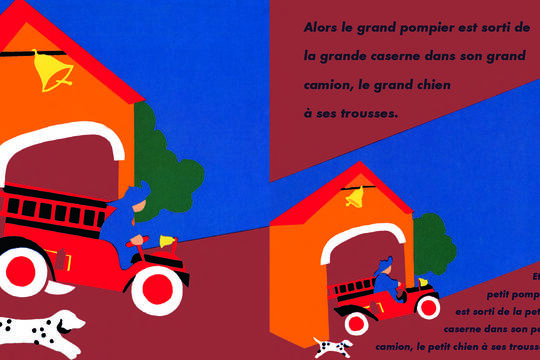 Margaret Wise Brown, Esphyr Slobodkina, "Le petit pompier " (Didier Jeunesse) : Petit et grand.jpg