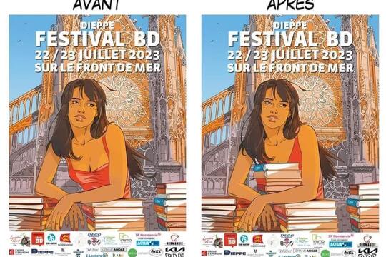 Affiche Festival BD Dieppe 2023