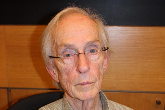 Howard S. Becker à l'École des hautes études en sciences sociales, à Paris.