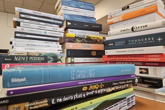 Bureau d'une journaliste de Livres Hebdo très attachée à ses livres.jpg