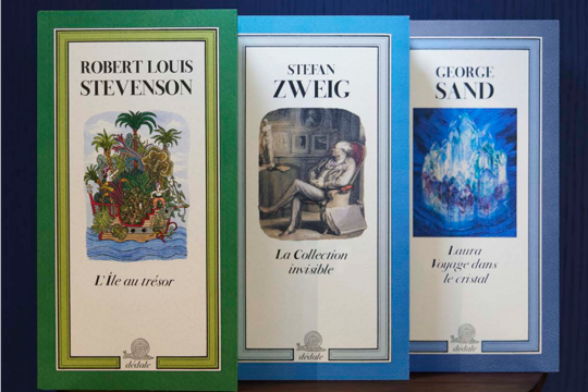 Les trois premiers titres de la collection Dédale