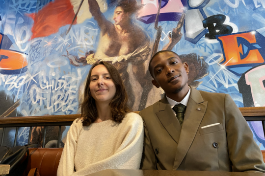 Steve Aganze et Emma Lormant