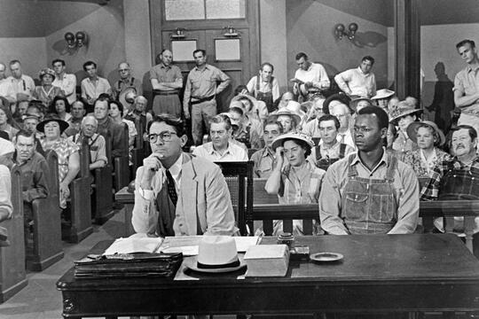 Grégory Peck dans le film ToKillAMockingbird. AFP.jpg