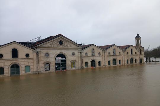 Le Musée de la bande dessinée à Angoulême durant les inondations de février 2026