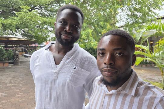 Mohamed Mbougar Sarr et Pascal Boroto