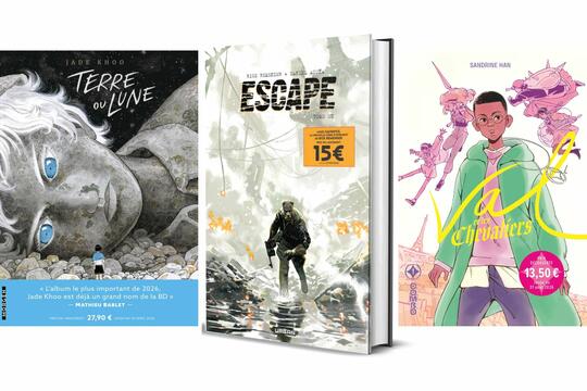 Trois couvertures avec prix de lancement