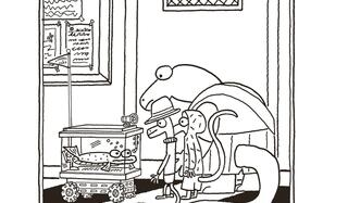 Patrick Ness  illustre par Tim Miller Chroniques dun lezard sans importance vol 2 Le chapeau qui change tout Gallimard Jeunesse0.jpg