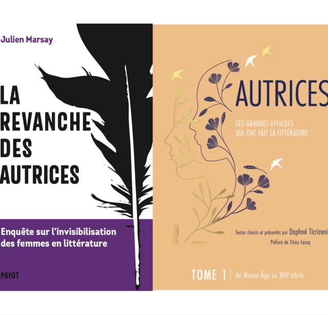 Couverture "La revanche des autrices" et "Autrices"