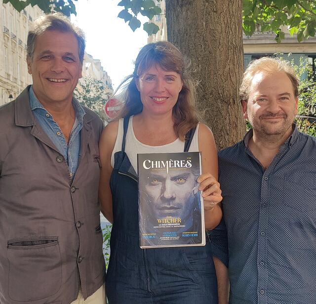De gauche à droite : Stéphane Watelet, Anne Besson et Victor Battaggion