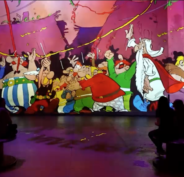 Astérix à l'Atelier des Lumières