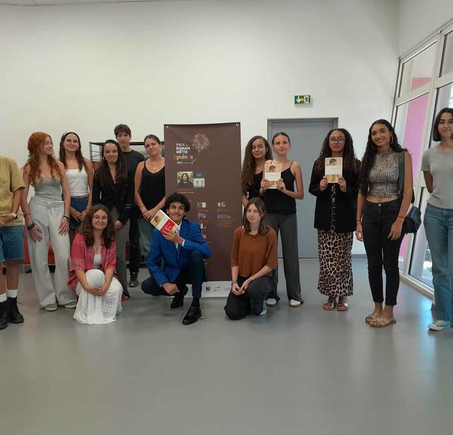 Le jury de lycéens de la 14e édition du prix Roman Métis des lycéens 2024