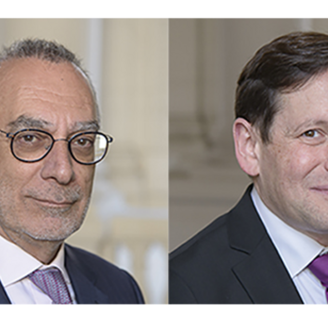 Yves Rolland, président de la CCOGDA, et Emmanuel Marcovitch, rapporteur général 