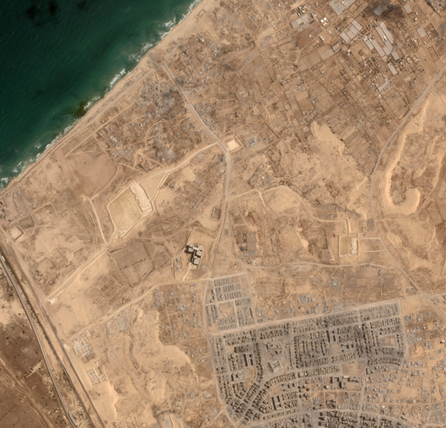 La bande de Gaza vue du ciel