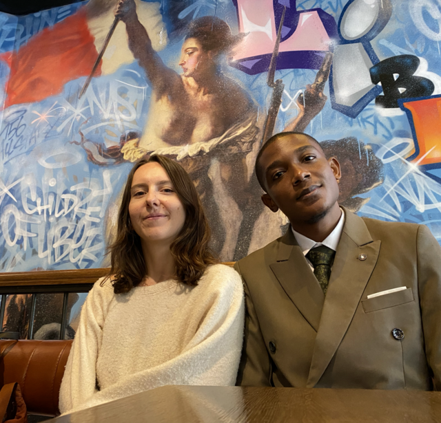 Steve Aganze et Emma Lormant
