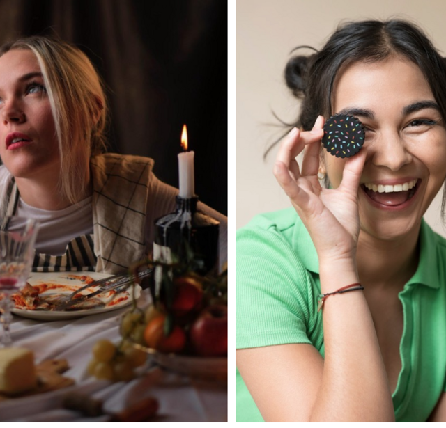 Sandy Ramier, alias @lagrande_bouffe, et Constance Lasserre, alias @hungryconsti - Photo Mathias Reichert / Audrey Dufer