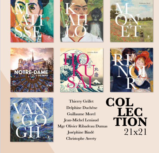 Une partie des oeuvres & auteurs de la collection 21x21