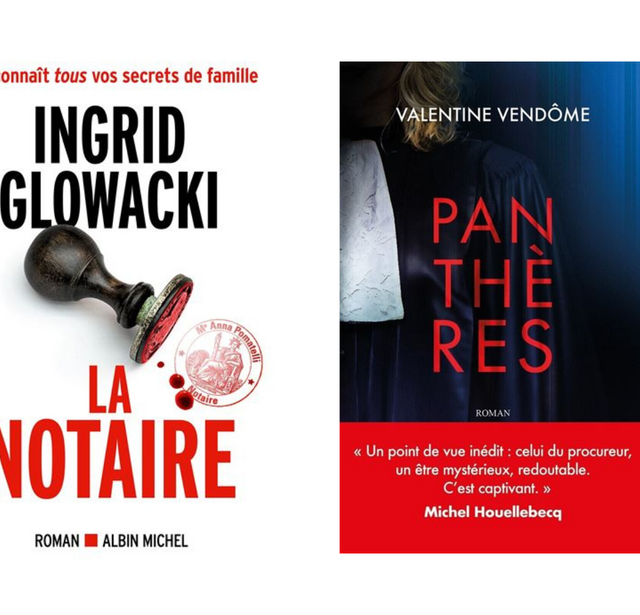 Panthères de Valentine Vendôme (Michel Lafon) et La Notaire d’Ingrid Glowacki (Albin Michel)