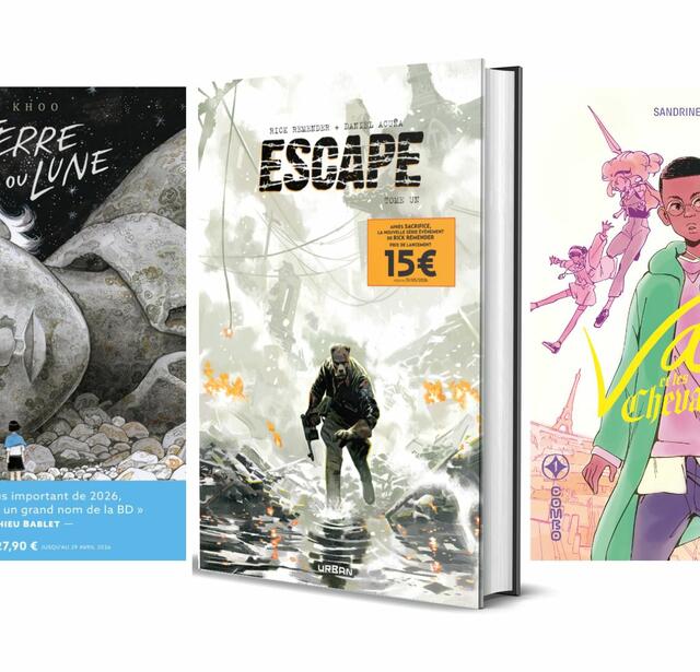 Trois couvertures avec prix de lancement