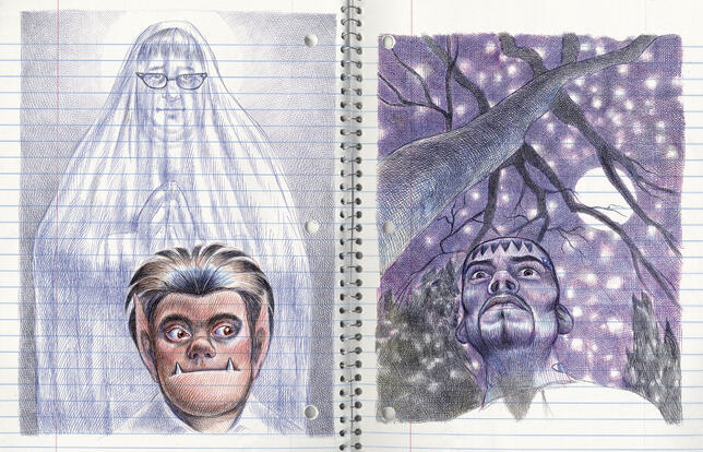 Page Moi ce que j'aime c'est les monstres 2 de Emil Ferris
