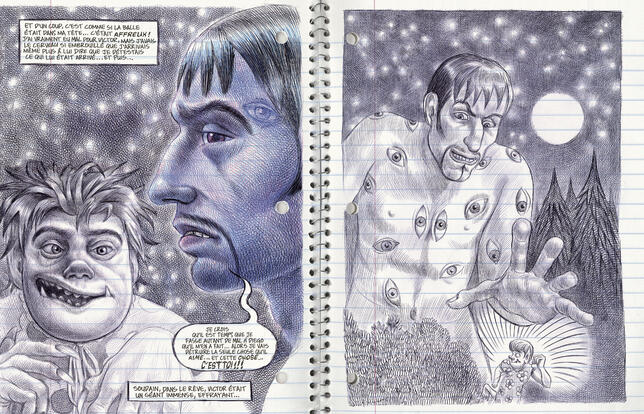 Page Moi ce que j'aime c'est les monstres 2 de Emil Ferris