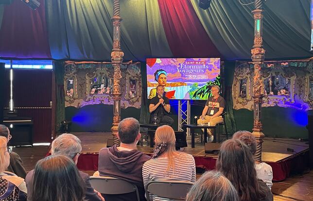 Victor Dixen interviewé par l’éditeur d’Argyll Xavier Dollo. Panne d’inspiration ? Jamais. « Trop d’idées, mais c’est bloquant aussi ! »