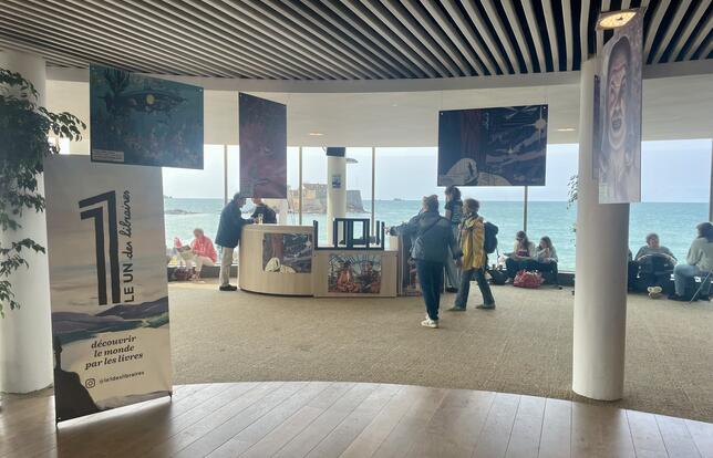 Une mini mini exposition à Etonnants voyageurs 2025