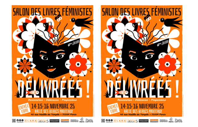 Affiche 2025 salon des livres féministes Délivrées !