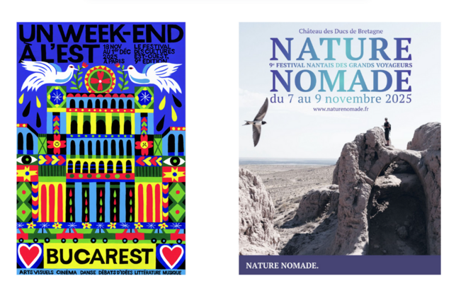 Affiches 2025 Un week-end à l'Est et Nature Nomade
