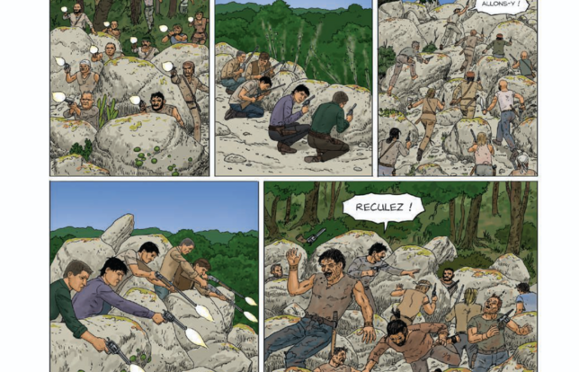 Planche du 3e tome de "Bellatrix", de Leo (Dargaud)