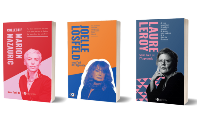Les couvertures de la collection « Sous l'oeil de l'Apprentie »