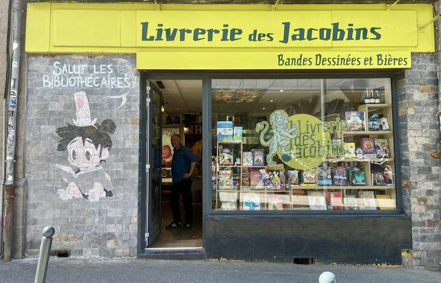 La livrerie des Jacobins a souhaité bienvenue aux bibliothécaires rassemblés en nombre à Rennes pour le Congrès 2026 de l'ABF - crédits Fanny Guyomard