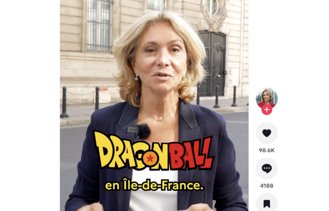Capture d’écran du compte TikTok de Valérie Pécresse