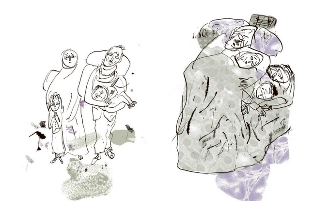 Illustrations Gaza. Eux, c'est nous
