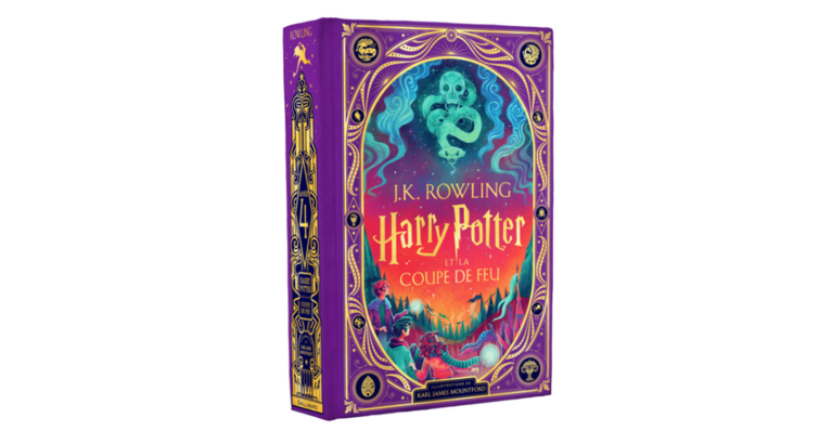 Couverture d'Harry Potter et la coupe de feu, illustré par Karl James Mountford
