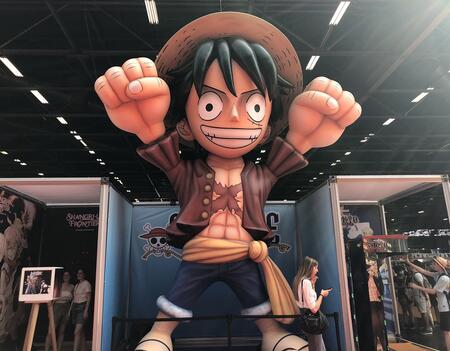 Luffy le héros de One Piece en grand format à la Japan Expo 2022