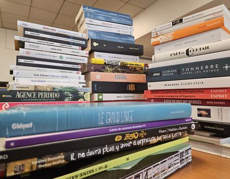 Bureau d'une journaliste de Livres Hebdo très attachée à ses livres.jpg