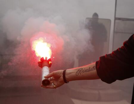 Manifestation contre la réforme de la sncf