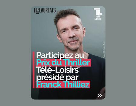 Visuel Franck Thilliez pour le prix du Thriller Télé-Loisirs 