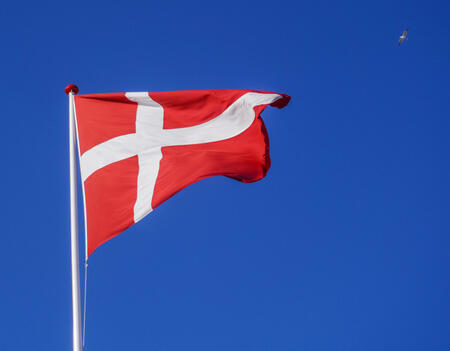 Le drapeau du Danemark