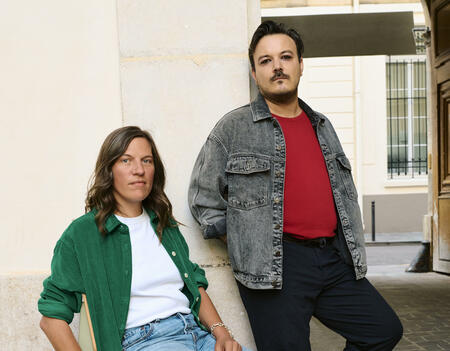 Pauline Miel et Clément Ribes, fondateurs de la maison d'édition les Corps Conducteurs - Photo Laura Léglise 