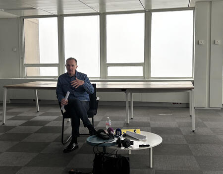 Franck Bondoux lors de la conférence de presse du 29 janvier 2026