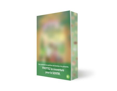 Le teasing flouté de la 1ère couverture olfactive de HarperCollins avant sa révélation le 20 février