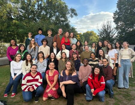 Élèves du BUT3 et M2 à Bordeaux-Montaigne (les éditions l'Apprentie), Nathalie Zberro est au deuxième rang