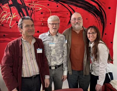 (de gauche à droite) Benoît Peeters, Sylvain Aquatias, Denis Bajram et Valérie Mangin