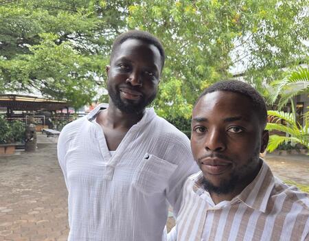 Mohamed Mbougar Sarr et Pascal Boroto