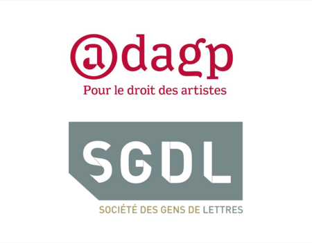 Les logos SGDL et ADAGP