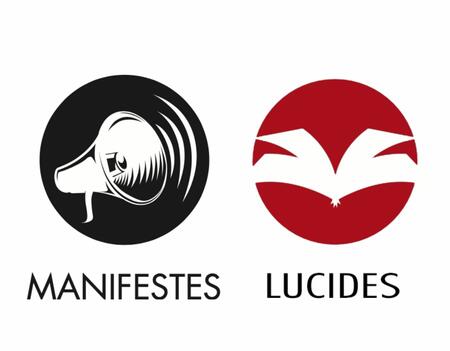 Logos des collections "Manifestes" et "Lucides" aux éditions Héliade