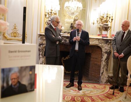David Grossman recevant le prix Constantinople 2026