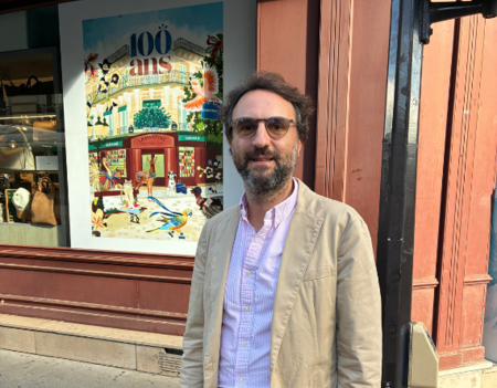 Jérôme Elmalek, gérant de la librairie Lamartine depuis 2013